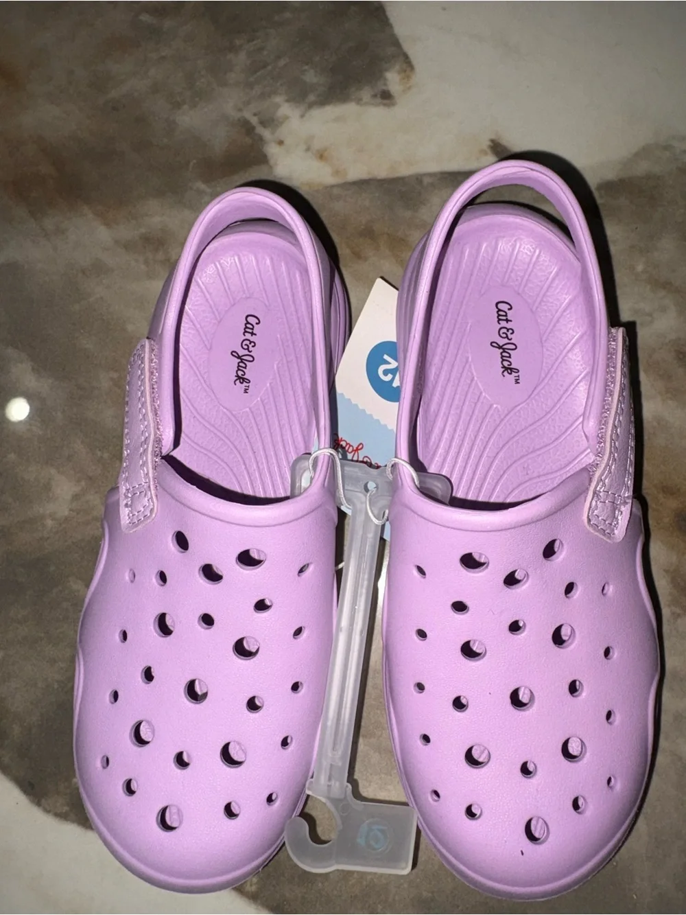 Cat & Jack Lavender Water Clog Sandals for Kids